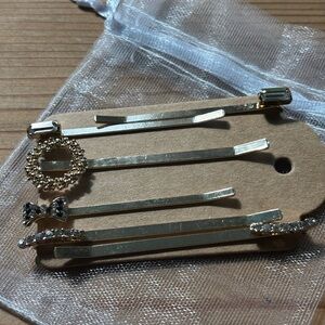 Anthropologie Serefina Rhinestone Bobby Pins NWOT
